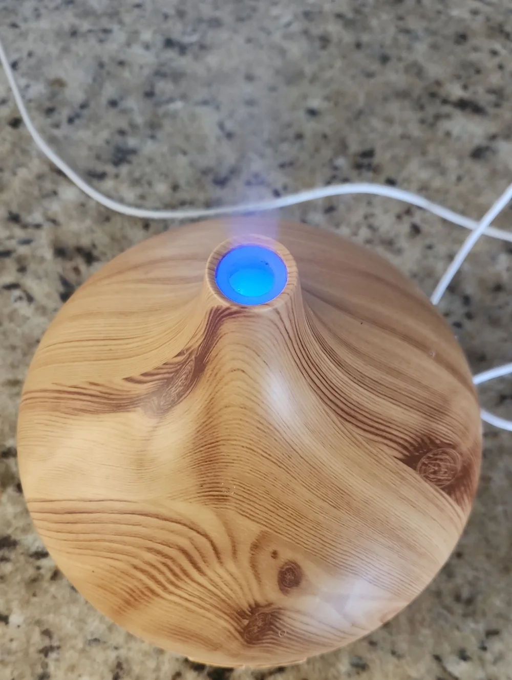 Wood Grain Ultrasonic Aroma Diffuser - Light Brown
